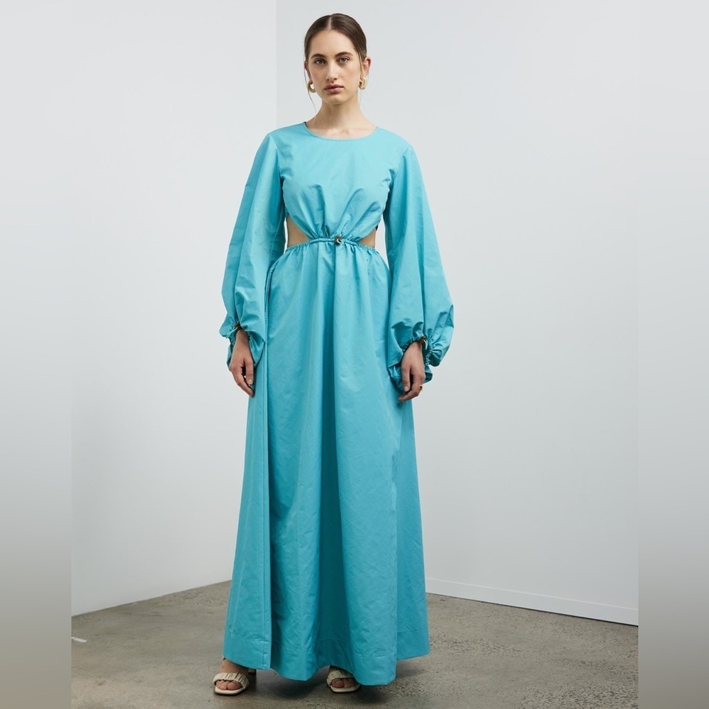 Staud Ivy Cut-Out Maxi Dress 👗 in Crystal Waters​​​ - Picture 11 of 13